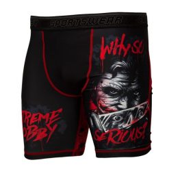 Spodenki Vale Tudo do MMA męskie EXTREME HOBBY WHY SO SERIOUS. Czarne odzież kompresyjna EXTREME HOBBY, m, bez wzorów, z elastanu. Za 179.00 zł.