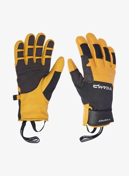 Rękawiczki Camp Geko Grip. Żółte rękawiczki CAMP, bez wzorów, ze skóry. Za 434.49 zł.