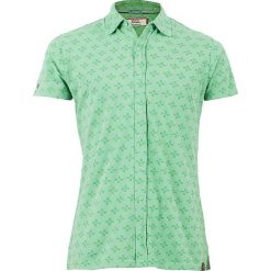 Koszula "Unsquare Dance" w kolorze zielonym. Zielone koszule marki 4 Funky Flavours, bez wzorów, z bawełny, bez kołnierzyka, bez ramiączek. W wyprzedaży za 131.95 zł.