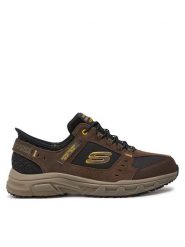 Skechers Sneakersy Oak Canyon 237450/BRBK Brązowy. Brązowe buty sportowe casual Skechers, bez wzorów, ze skóry, bez zapięcia. Za 359.99 zł.