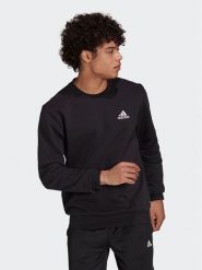 Adidas Bluza Essentials Fleece Sweatshirt GV5295 Czarny Regular Fit. Czarne bluzy Adidas, l, bez wzorów, z bawełny, bez kaptura. Za 179.99 zł.