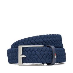 Pasek Męski Tommy Hilfiger. Niebieskie paski Tommy Hilfiger, bez wzorów. Za 219.99 zł.