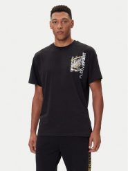 Plein Sport T-Shirt FAEC MTK8368 STE001N Czarny Loose Fit. Czarne t-shirty sportowe Plein Sport, bez wzorów, z bawełny, bez ramiączek. Za 379.99 zł.