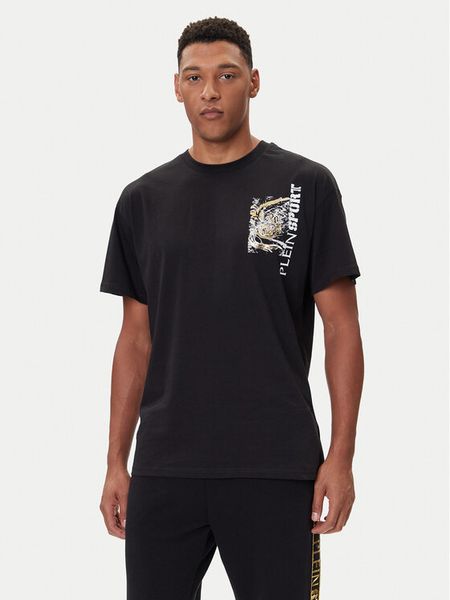 Plein Sport T-Shirt FAEC MTK8368 STE001N Czarny Loose Fit. Czarne t-shirty sportowe Plein Sport, bez wzorów, z bawełny, bez ramiączek. Za 322.99 zł.