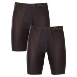 Bokserki Męskie 2szt Under Armour Tech 9in 2pack. Czarne bokserki Under Armour, m, bez wzorów. W wyprzedaży za 94.62 zł.