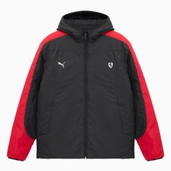 Kurtka męska Puma FERRARI STYLE REVERSIBLE PADDED czarna 62709301 r S. Czarne kurtki Puma, na zimę, m, bez wzorów, z materiału, bez kaptura. Za 400.32 zł.