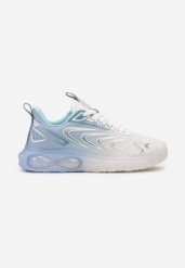 Białe Płaskie Buty Sportowe Sneakersy ze Sznurowaniem Ozdobione Cieniowaniem Risare. Białe buty sportowe casual Born2be, bez wzorów, z dresówki, bez zapięcia. W wyprzedaży za 127.99 zł.