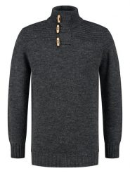 Travelin` Sweter "Orsa" w kolorze antracytowym rozmiar: L. Czarne swetry nierozpinane l, z aplikacjami, ze skóry, bez kołnierzyka, bez ramiączek. Za 295.99 zł.
