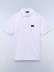 NAPAPIJRY Koszulka polo "Ebea 2" w kolorze białym rozmiar: XXL. Białe koszulki polo NAPAPIJRY, xxl, bez wzorów, z bawełny, bez kołnierzyka, bez ramiączek. Za 119.12 zł.