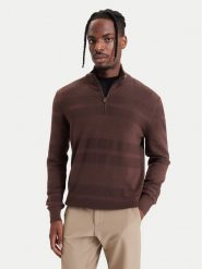 BOSS Sweter H-Fine 50571269 Brązowy ciemny Regular Fit. Brązowe swetry rozpinane Boss, m, bez wzorów, z wełny, bez kołnierzyka, bez ramiączek. Za 899.99 zł.