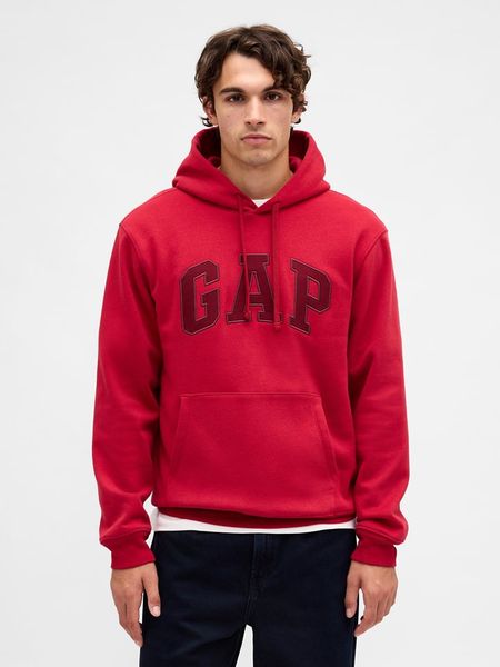 GAP Bluza w kolorze czerwonym rozmiar: S. Czerwone bluzy GAP, s, bez wzorów, z bawełny, z kapturem. Za 78.66 zł.