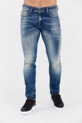 DIESEL Niebieskie jeansy męskie 1979 SLEENKER. Niebieskie jeansy Diesel, m. W wyprzedaży za 889.99 zł.