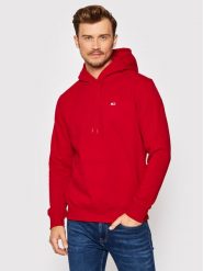Tommy Jeans Bluza Tjm Fleece DM0DM09593 Czerwony Regular Fit. Czerwone bluzy Tommy Jeans, m, bez wzorów, z jeansu, bez kaptura. Za 199.99 zł.