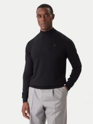 KARL LAGERFELD Golf 655002 554399 Czarny Slim Fit. Czarne swetry rozpinane KARL LAGERFELD, l, bez wzorów, z wełny, bez kołnierzyka, bez ramiączek. Za 599.99 zł.