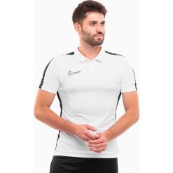 Koszulka sportowa męska Nike DF Academy 23 SS Polo. Niebieskie koszulki polo Nike, m, bez wzorów, bez kołnierzyka, bez ramiączek. Za 159.32 zł.