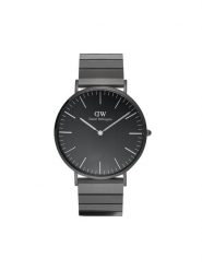Daniel Wellington Zegarek DW00100778 Czarny. Czarne, analogowe zegarki Daniel Wellington. Za 769.99 zł.