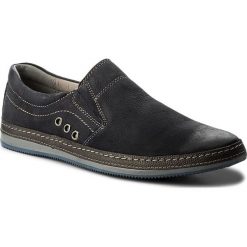 Półbuty LASOCKI FOR MEN MB-PIANIGA-05. Niebieskie eleganckie półbuty Lasocki For Men, bez wzorów, z nubiku, bez obcasa, bez zapięcia. W wyprzedaży za 119.99 zł.