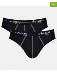 Sloggi Slipy (2 pary) "Start Mini" w kolorze czarnym rozmiar: XL. Czarne slipki Sloggi, xl, bez wzorów. Za 26.25 zł.