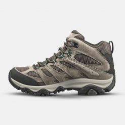 Second Life - Buty turystyczne męskie Merrell Moab 3 Mid - Stan Doskonały. Brązowe buty turystyczne Merrell, bez wzorów, z materiału, bez zapięcia, trekkingowe. Za 296.99 zł.