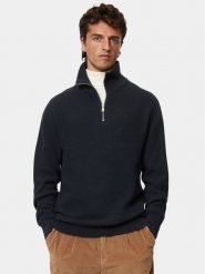 Marc O'Polo Sweter M29 5022 60392 Granatowy Regular Fit. Niebieskie swetry rozpinane Marc O'Polo, m, bez wzorów, z bawełny, bez kołnierzyka, bez ramiączek. Za 699.99 zł.