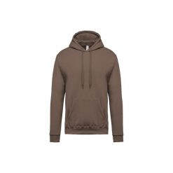Bluza z kapturem Kariban. Brązowe bluzy z kapturem KARIBAN, xl, bez wzorów, z bawełny, z kapturem. Za 192.00 zł.