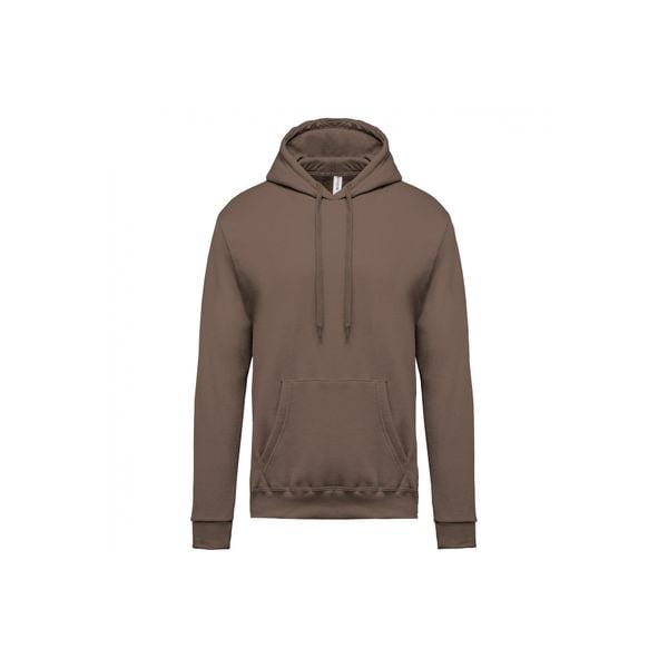 Bluza z kapturem Kariban. Brązowe bluzy z kapturem KARIBAN, xl, bez wzorów, z bawełny, z kapturem. Za 155.00 zł.