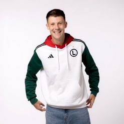 Bluza piłkarska z kapturem adidas Entrada 22 Legia Warszawa. Bluzy Adidas, l, bez wzorów, z kapturem. W wyprzedaży za 269.99 zł.