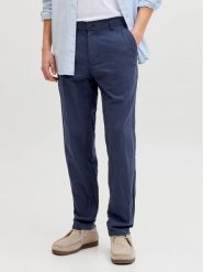 Jack & Jones Chinosy Stace 12248604 Granatowy Tapered Fit. Niebieskie eleganckie spodnie Jack & Jones, m, z bawełny. Za 269.99 zł.