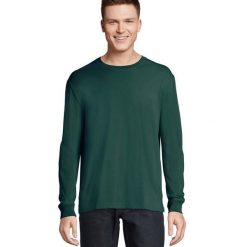 Koszulka Z Długim Rękawem Unisex Pioneer Dla Dorosłych. Zielone bluzki z długim rękawem SOL'S, m, bez wzorów, bez kołnierzyka, bez ramiączek. Za 64.99 zł.