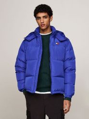 TOMMY JEANS Kurtka zimowa w kolorze niebieskim rozmiar: 3XL. Niebieskie kurtki Tommy Jeans, na zimę, xl, bez wzorów, z jeansu, bez kaptura. Za 617.85 zł.