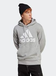 Adidas Bluza w kolorze szarym rozmiar: 48. Szare bluzy Adidas, bez wzorów, z kapturem. Za 92.42 zł.