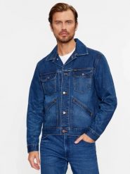 WRANGLER 124MJ FAR MĘSKA KURTKA JEANSOWA JEANS FAR AWAY 112341043 W4MJ007106. Kurtki Wrangler, m, bez wzorów, z jeansu, bez kaptura. Za 329.99 zł.