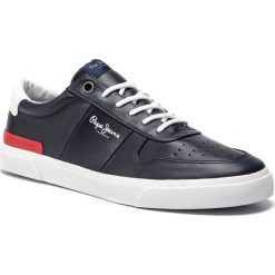 Sneakersy PEPE JEANS - Traveller PMS30539 Navy 595. Niebieskie buty sportowe casual Pepe Jeans, bez wzorów, z jeansu, bez zapięcia, adidas advantage. W wyprzedaży za 159.00 zł.