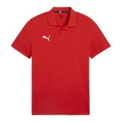 Koszulka męska Puma Team Goal Casuals Polo. Czerwone koszulki polo Puma, m, bez wzorów, bez kołnierzyka, bez ramiączek. Za 89.09 zł.