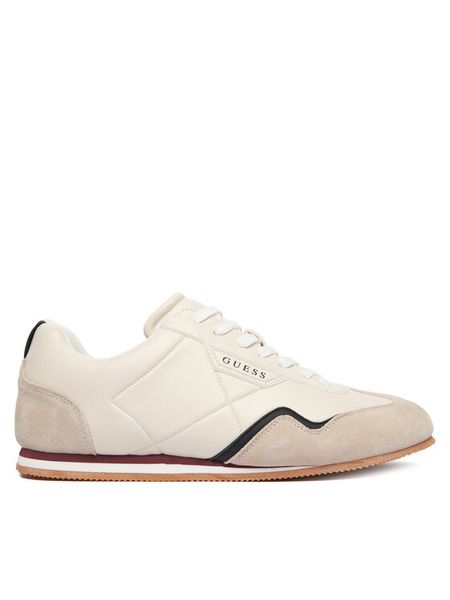 Guess Sneakersy FMPOL MELE12 Beżowy. Brązowe buty sportowe casual Guess, z aplikacjami, ze skóry, bez zapięcia. Za 303.99 zł.