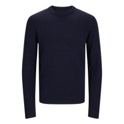 Sweter Jack & Jones Clambswool nocne niebo. Niebieskie swetry nierozpinane Jack&Jones, m, bez wzorów, bez kołnierzyka, bez ramiączek. Za 296.06 zł.