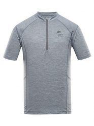 Alpine Pro Koszulka kolarska "Geret" w kolorze szarym rozmiar: S. Szare t-shirty sportowe Alpine Pro, bez wzorów, z materiału, bez ramiączek, rowerowe. Za 106.13 zł.