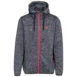 Bluza Polarowa Męska Odeno. Czerwone bluzy z kapturem Trespass, na zimę, l, bez wzorów, z dzianiny, z kapturem. Za 179.99 zł.