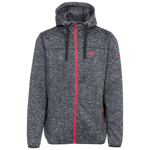 Bluza Polarowa Męska Odeno. Czerwone bluzy z kapturem Trespass, na zimę, l, bez wzorów, z dzianiny, z kapturem. Za 184.99 zł.