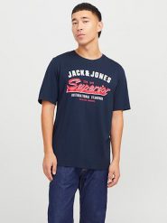 Jack & Jones Koszulka w kolorze granatowym rozmiar: L. Niebieskie bezrękawniki Jack & Jones, l, bez wzorów, z bawełny, bez kołnierzyka, bez ramiączek. Za 44.19 zł.