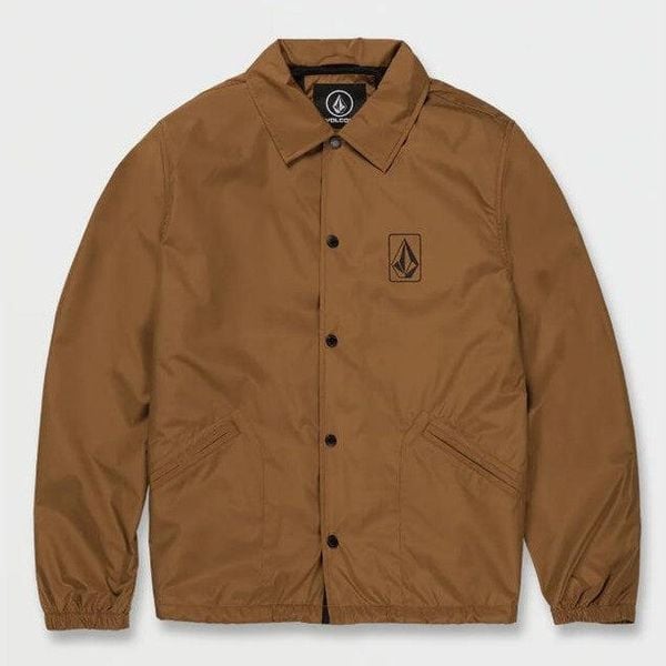 Kurtka Volcom Skate Vitals Jkt Brązowa. Brązowe kurtki Volcom, bez wzorów, bez kaptura. Za 380.66 zł.