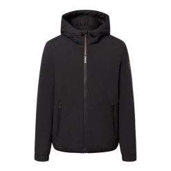 Kurtka ECOALF CARTES JACKET Czarny. Czarne kurtki Ecoalf, m, bez wzorów, z tkaniny, bez kaptura. Za 957.72 zł.