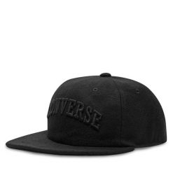 Czapka z daszkiem Converse. Czarne czapki z daszkiem Converse, bez wzorów. Za 119.99 zł.