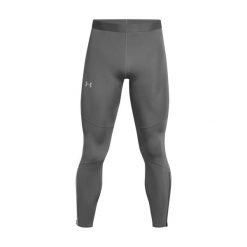 Legginsy na zimne dni Under Armour Launch Elite. Szare legginsy długie sportowe Under Armour, bez wzorów, do biegania. Za 402.50 zł.