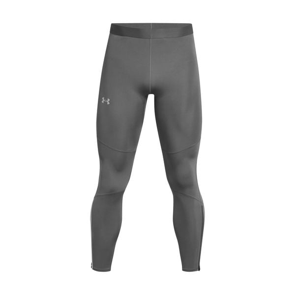 Legginsy na zimne dni Under Armour Launch Elite. Szare legginsy długie sportowe Under Armour, bez wzorów, do biegania. Za 402.50 zł.