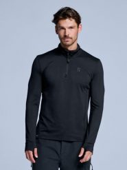 Pully - Męska - Four Seasons Lightweight 2.0 - Czarne. Czarne bielizna termoaktywna POEDERBAAS, na zimę, m, bez wzorów, z elastanu, bez ramiączek, na golfa. Za 177.72 zł.