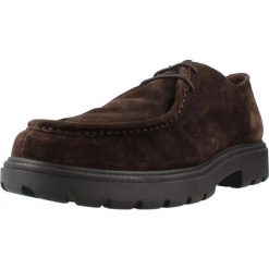 Buty GEOX U36FRC 00023 Brązowy. Brązowe buty turystyczne Geox, bez wzorów, ze skóry, bez zapięcia, na fitness i siłownię. Za 399.99 zł.