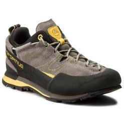 Trekkingi La Sportiva. Szare buty trekkingowe La Sportiva, bez wzorów, bez zapięcia. Za 579.99 zł.