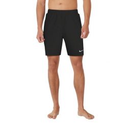 Spodenki krótkie kąpielowe Nike Essential 7. Czarne kąpielówki Nike, m, bez wzorów, z materiału, krótkie. Za 137.99 zł.