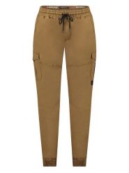 Geographical Norway Bojówki "Pacaro" w kolorze khaki rozmiar: S. Brązowe joggery i bojówki Geographical Norway, s, bez wzorów. Za 75.16 zł.